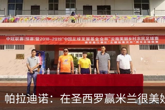帕拉迪诺：在圣西罗赢米兰很美妙，但我们还什么都不是