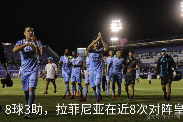 8球3助，拉菲尼亚在近8次对阵皇马的比赛中直接参与11球